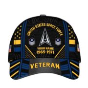 Premium Custom Name, Rank, Years Of Service US Veterans Cap BPVC060801 - Image 32