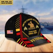 Premium Custom Name, Rank, Years Of Service US Veterans Cap BPVC060801 - Image 36