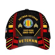 Premium Custom Name, Rank, Years Of Service US Veterans Cap BPVC060801 - Image 38