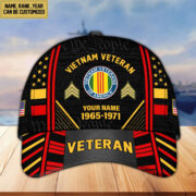 Premium Custom Name, Rank, Years Of Service US Veterans Cap BPVC060801 - Image 38