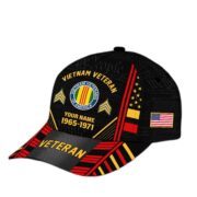 Premium Custom Name, Rank, Years Of Service US Veterans Cap BPVC060801 - Image 40