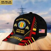 Premium Custom Name, Rank, Years Of Service US Veterans Cap BPVC060801 - Image 40