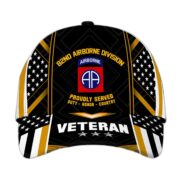 Premium 82nd Airborne Division Veteran Cap, Gifts for Dad, for Husband VPVC003302