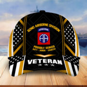 Premium 82nd Airborne Division Veteran Cap, Gifts for Dad, for Husband VPVC003302