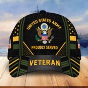 Premium Proudly Served US Veterans Cap, Gifts For Veterans Day BPVC160801 - Image 2