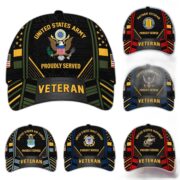 Premium Proudly Served US Veterans Cap, Gifts For Veterans Day BPVC160801