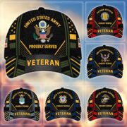 Premium Proudly Served US Veterans Cap, Gifts For Veterans Day BPVC160801