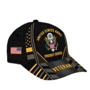 Premium Proudly Served US Veterans Cap, Gifts For Veterans Day BPVC160801 - Image 6