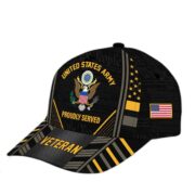 Premium Proudly Served US Veterans Cap, Gifts For Veterans Day BPVC160801 - Image 7