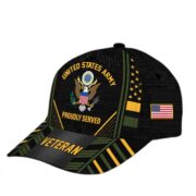 Premium Proudly Served US Veterans Cap, Gifts For Veterans Day BPVC160801 - Image 4