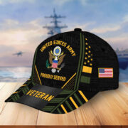 Premium Proudly Served US Veterans Cap, Gifts For Veterans Day BPVC160801 - Image 4