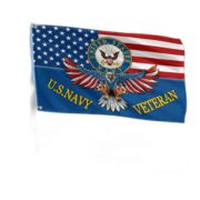 Unique U.S. Navy Veteran Grommet Flag PVC191106 - Image 2