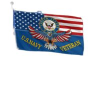 Unique U.S. Navy Veteran Grommet Flag PVC191106 - Image 3