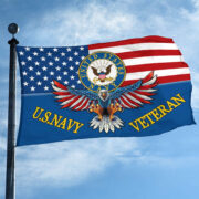 Unique U.S. Navy Veteran Grommet Flag PVC191106 - Image 4