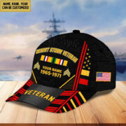 Premium Custom Name, Rank, Years Of Service US Veterans Cap BPVC060801 - Image 43