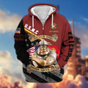 Premium All Gave Some Some Gave All US Veterans Zip Hoodie, Gifts For Veterans Day BPVC210801 - Image 10