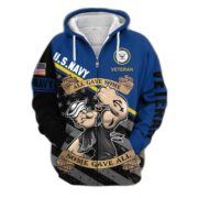 Premium All Gave Some Some Gave All US Veterans Zip Hoodie, Gifts For Veterans Day BPVC210801 - Image 7