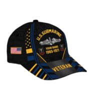 Premium Custom US Submarine Veteran Cap, Gifts for Veterans Day BPVC220810 - Image 2