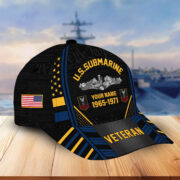 Premium Custom US Submarine Veteran Cap, Gifts for Veterans Day BPVC220810 - Image 2