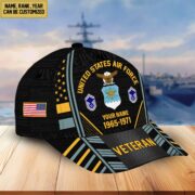 Premium Custom Name, Rank, Years Of Service US Veterans Cap BPVC060801 - Image 24