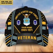 Premium Custom Name, Rank, Years Of Service US Veterans Cap BPVC060801 - Image 23