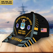 Premium Custom Name, Rank, Years Of Service US Veterans Cap BPVC060801 - Image 25