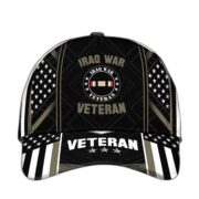 Premium Iraq War Veteran Cap, Gifts for Veteran, Gifts for Dad, for Husband VPVC004203