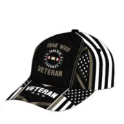 Premium Iraq War Veteran Cap, Gifts for Veteran, Gifts for Dad, for Husband VPVC004203 - Image 3