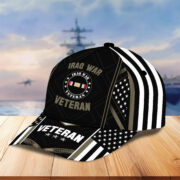 Premium Iraq War Veteran Cap, Gifts for Veteran, Gifts for Dad, for Husband VPVC004203 - Image 3