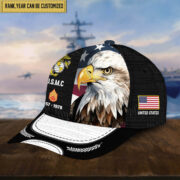 Premium Custom Rank, Year USMC Veteran Cap, Gifts for Marine Veteran VPVC003603 - Image 3