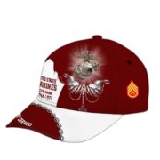 USMC Veteran Cap, Custom Name Rank, Year, Gifts for Marine Veteran VPVC004003 - Image 3