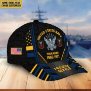 Premium US Navy Veteran Custom Cap, Gifts for Navy Veteran, Gifts for Dad, Gifts for Husband VPVC004702 - Image 2