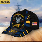 Premium US Navy Veteran Custom Cap, Gifts for Navy Veteran, Gifts for Dad, Gifts for Husband VPVC004702 - Image 3