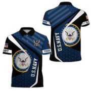 Premium US Navy Polo Shirt VPVC204902, Custom Name, Rank Gift For Navy Veteran - Image 3