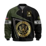 Premium US Veterans Bomber Jacket BPVC060901, Gifts For US Veterans, Gifts For Veterans Day - Image 2