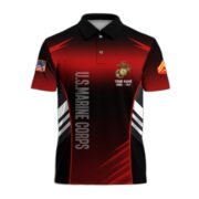 USMC Polo Shirt, Gift for Grandpa Dad Husband, Gift for Marine Veteran VPVC200903