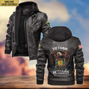 Premium Vietnam Veteran Leather Jacket VPVC700806, Gifts For Vietnam Veteran
