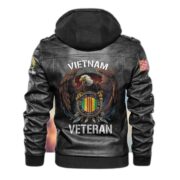 Premium Vietnam Veteran Leather Jacket VPVC700806, Gifts For Vietnam Veteran - Image 3