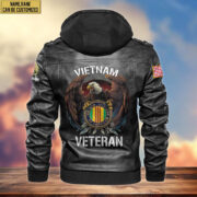 Premium Vietnam Veteran Leather Jacket VPVC700806, Gifts For Vietnam Veteran - Image 3