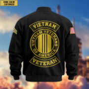 Premium Vietnam Veteran Bomber Jacket VPVC800206, Custom Name, Rank, Gifts For Vietnam Veteran - Image 3