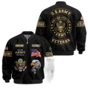 Premium Personalized US Veterans Bomber Jacket BPVC120901, Gifts For US Veterans, Gifts For Veterans Day - Image 2