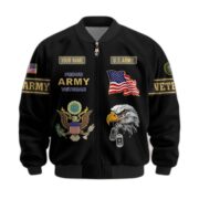 Premium Personalized US Veterans Bomber Jacket BPVC120901, Gifts For US Veterans, Gifts For Veterans Day - Image 3