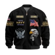 Premium Personalized US Veterans Bomber Jacket BPVC120901, Gifts For US Veterans, Gifts For Veterans Day - Image 9