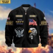 Premium Personalized US Veterans Bomber Jacket BPVC120901, Gifts For US Veterans, Gifts For Veterans Day - Image 9
