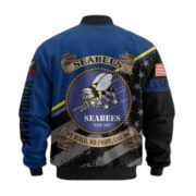 Premium US Seabees Veteran Bomber Jacket VPVC800409, Custom Name, Rank, Gifts For Seabees Veteran - Image 3