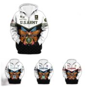 Premium US Veterans Zip Hoodie BPVC130902, Gifts For US Veterans, Gifts For Veterans Day