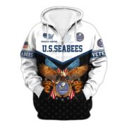 Premium US Veterans Zip Hoodie BPVC130902, Gifts For US Veterans, Gifts For Veterans Day - Image 5