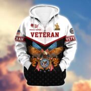Premium US Veterans Zip Hoodie BPVC130902, Gifts For US Veterans, Gifts For Veterans Day - Image 11