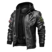 Premium US Veterans Leather Jacket BPVC230902, Gifts For US Veterans, Gifts For Veterans Day - Image 3