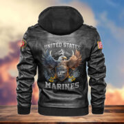 Premium US Veterans Leather Jacket BPVC230902, Gifts For US Veterans, Gifts For Veterans Day - Image 16